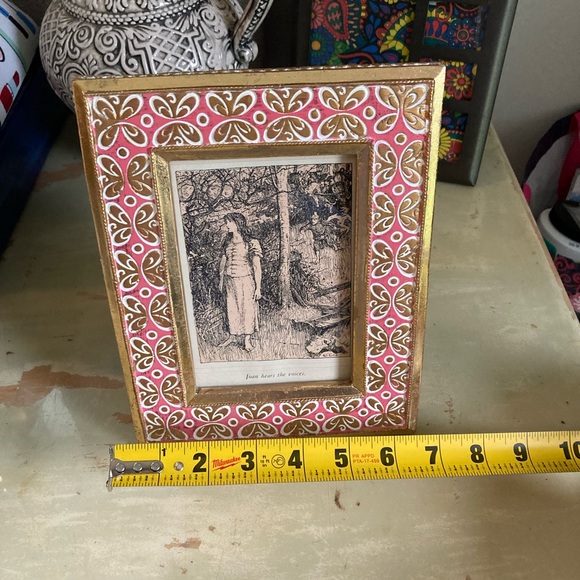 Joan of Arc Vintage Book Art in Upcycled Sicura Malaya Style Frame - Pretty! - Picture 10 of 16